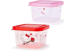 Hello Kitty Two-Piece Mini Tupperware Food Container Set: Delectable Delights Made Purr-fect