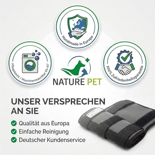 Nature Pet Sport Hand Gelenk Bandage für Hunde - geeignet für Rettungs- und Diensthunde oder Agility, Flyball und Hunde Frisbee (S)