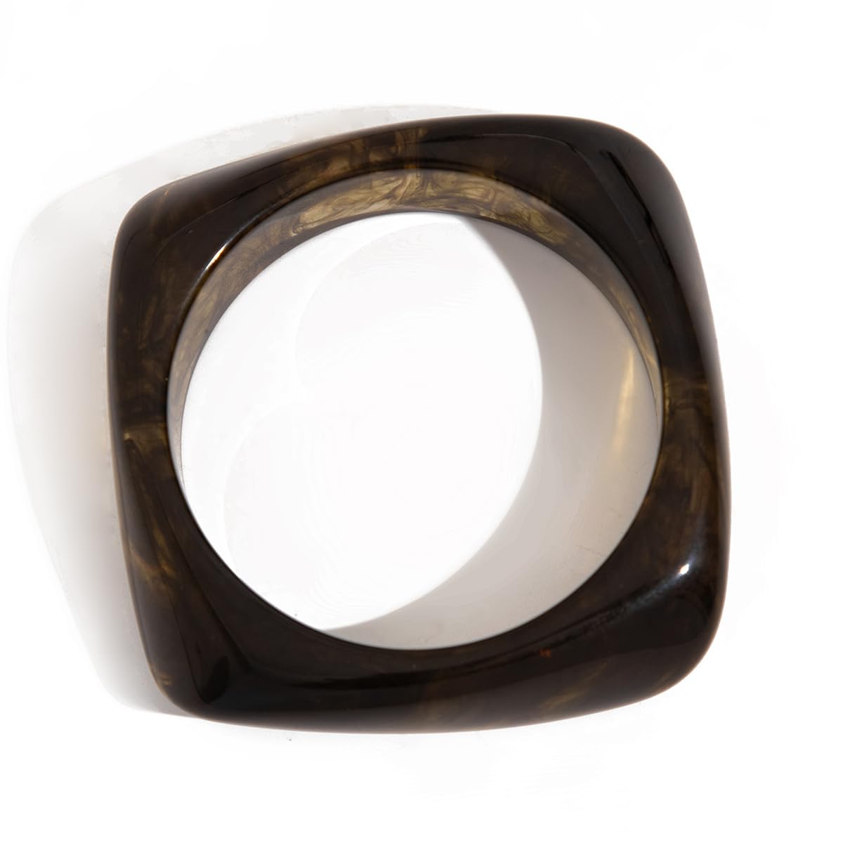 Joiigaem Chunky Acrylic Bangle Bracelet Cuff Colorful Irregular Large Resin Cute Candy Geometric Polygon Wide Transparent Wristbands Bracelets