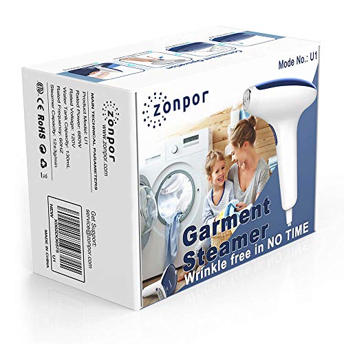 zonpor Steamer for Clothes, Portable Clothes Steamer Travel Size, Fast