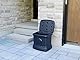 FCMP Outdoor SB120-BLK Residential Outdoor Aufbewahrungskorb, schwarz