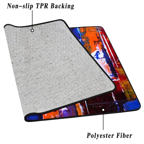 Tapis de protection de sol gaming antidérapant avec effet 3D