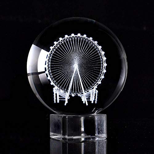 Sphère globe en verre 3D grande roue : le cadeau idéal et poétique