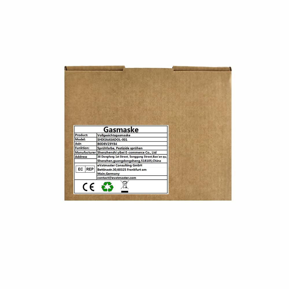 Mascarilla de cara completa, con filtro de protección de objetivo, máscara de pintura para pulverización de color, vapor orgánico, polvo, máscara de pintura para pulverización de pintura, grafito
