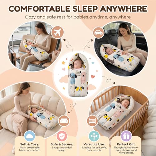 Image of StarAndDaisy 3 in 1 Baby Sleeping Bag for New Born, Baby Bedding Set, Washable & Foldable Cotton Design Godari, Toddlers Bed, Baby Bedding, Baby Mattress, Cradle Bed (Dog Print)