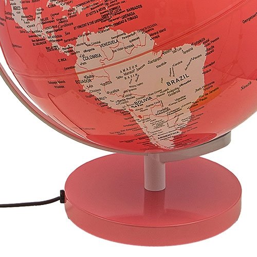 Globo Iluminado Rosa Fullway - 40x31 cm