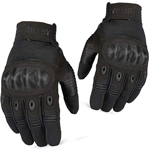 WTACTFUL Motorcycle Gloves Touch Screen Full Finger Gloves for Cycling ATV Bike Motorbike Hunting Hiking Climbing Camping Riding Driving Work Outdoor Sports Gloves Black Size X-Large