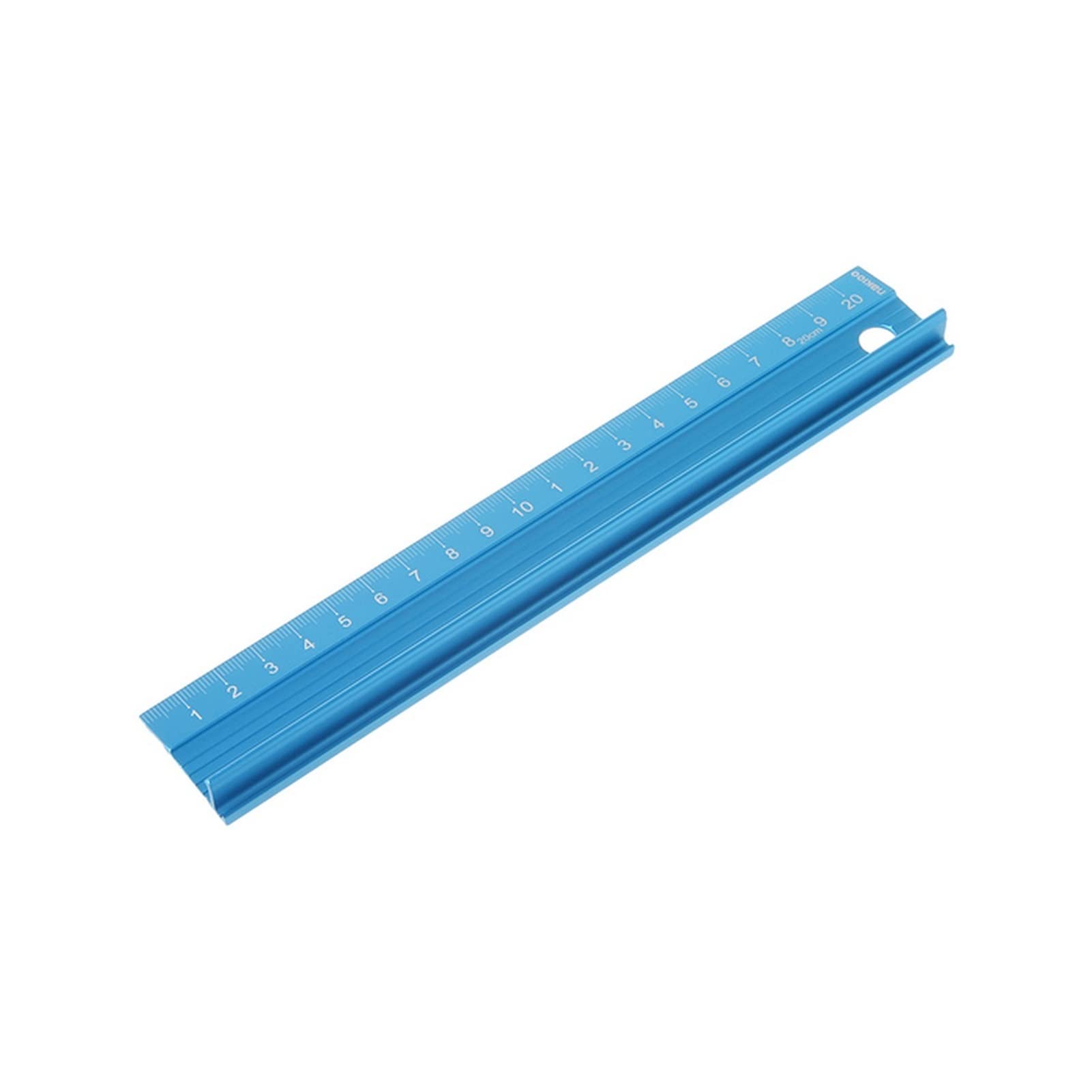 DUnLap Règle Alliage d'aluminium Professionnel Règle Droite Street Balance Protection Ingénieurs de Mesure Outil de Dessin 3 Tailles Règle Couture (Size : 20 CM)