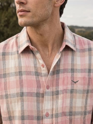 NOBERO Store NOBERO Men's Cotton Checkered Full Sleeve Shirt - Image 5