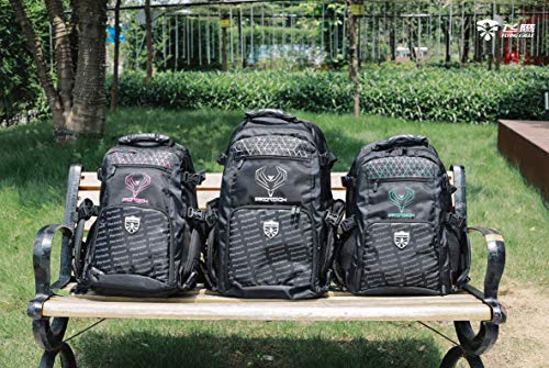 Portech Inline Skate Bag Roller Skate Backpack with Adjustable Straps, Daily Commute and Travel, Durable Black Large Backpack