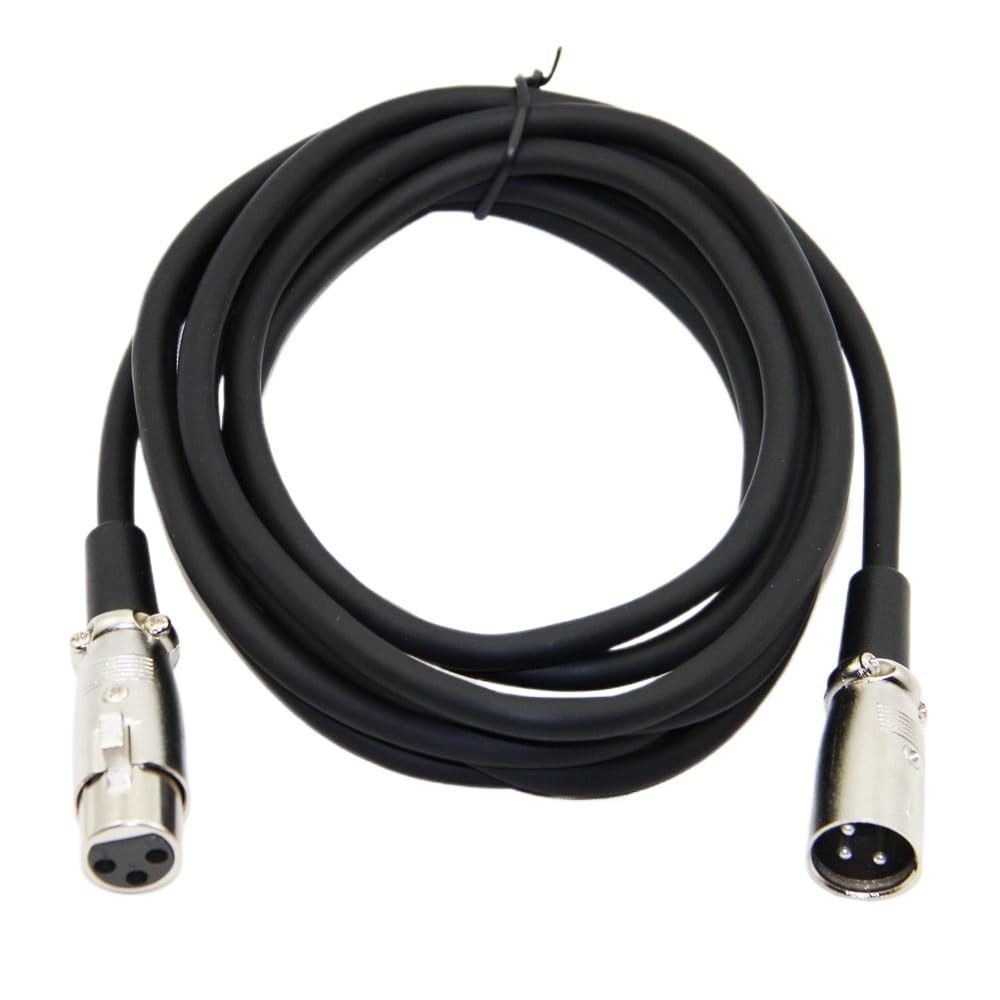 Câble XLR mâle vers femelle M/F pour mixeur de microphone en cuivre OFC 1 m, 1,8 m, 300 cm, 5 m, 10 m, 15 m, 20 m (300 cm)
