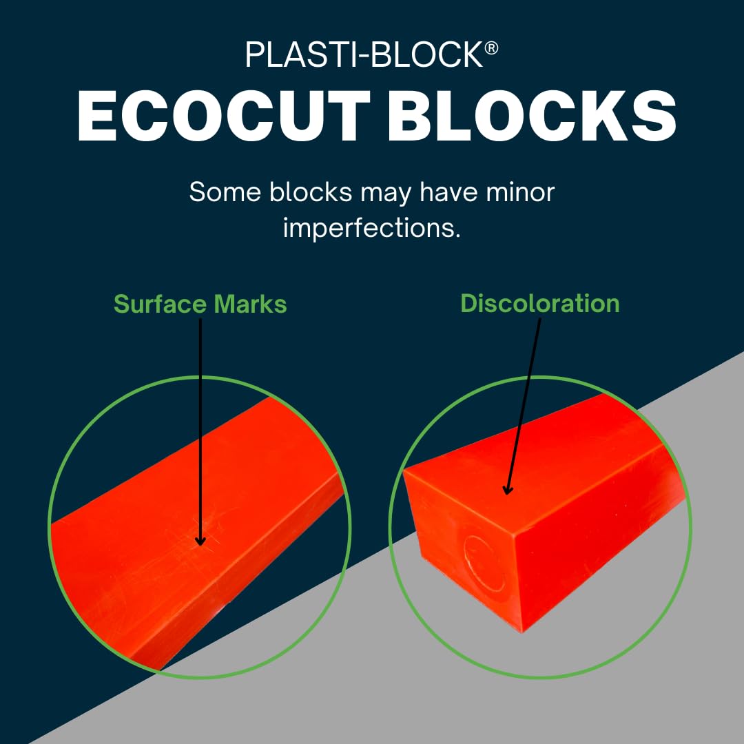 EcoCut : Bloc plastique ABS rouge, 5,1 x 7,6 x 15,2 cm, pour usinage, bricolage, prototypes, ingénierie