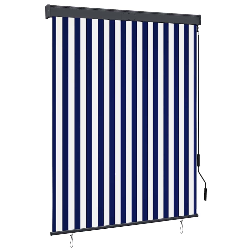 Store Exterieur Manuel 140x250 cm Bleu Blanc