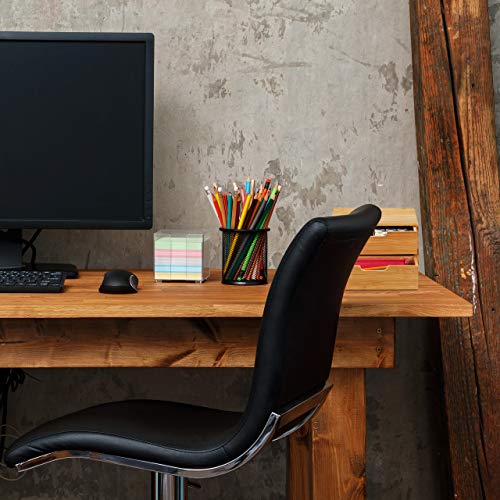 Relaxdays Cassettiera Portaoggetti in bambù, Organizer con Cassetti, Effetto Naturale, Portaoggetti da Scrivania, HLP 18 x 30 x 31 cm, Color Legno Naturale - Image 3