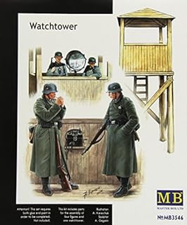 Masterbox 1:35 Scale Watchtower with Four Figures by Masterbox