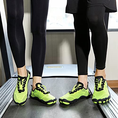 Couple Minimalist Barefoot Shoes, Unisex Water Shoes, Men Women Water Sports Shoes, Beach Sandals, for Gym Swim Snorkeling Surfing Running (Color : Green, Size : 10)3