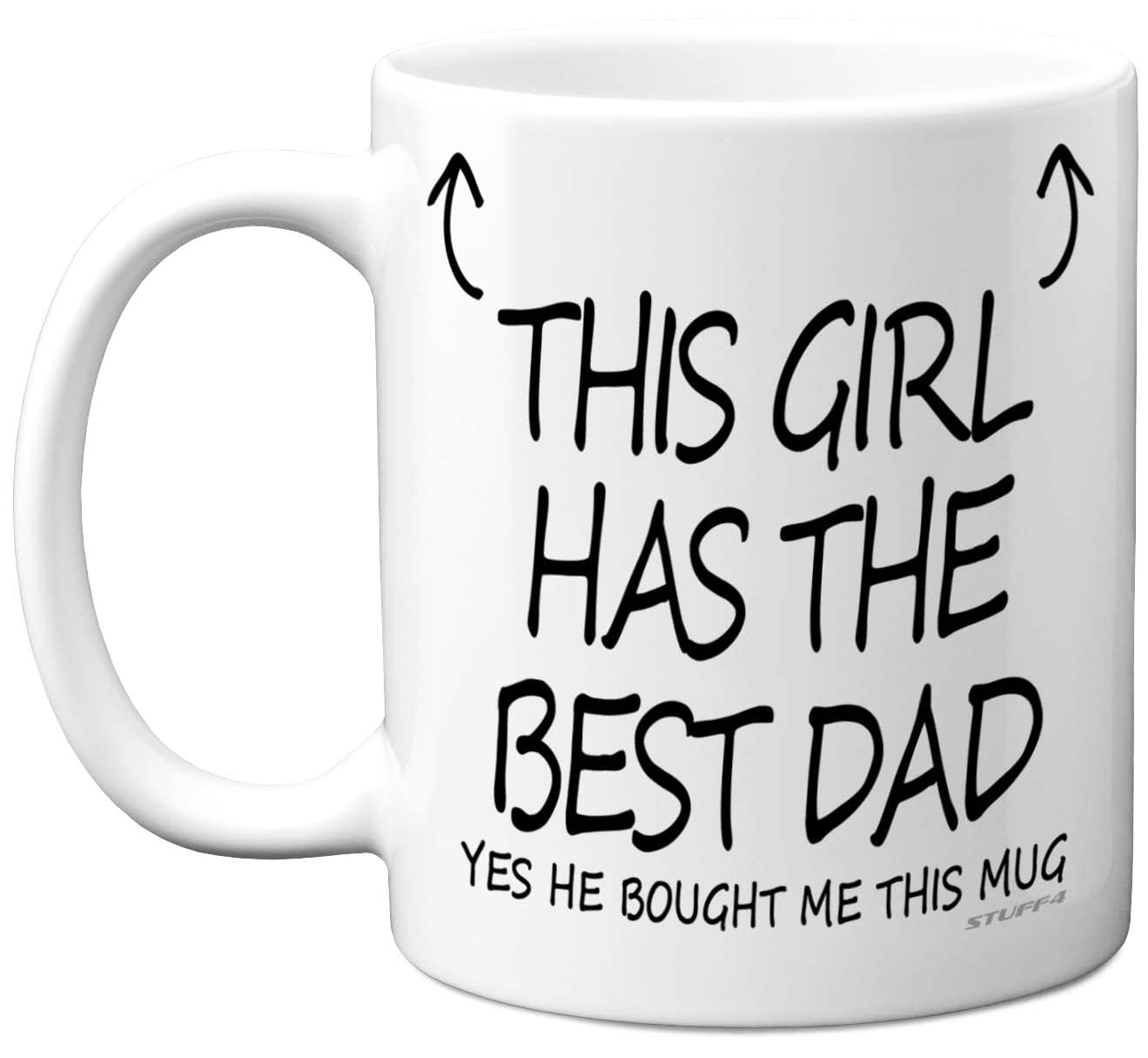 Stuff4 Tazza Regalo Per Papà - "World's Best Daddy Ever" - Ceramica 311g - Lavabile In Lavastoviglie E Microonde - Prodotto UK