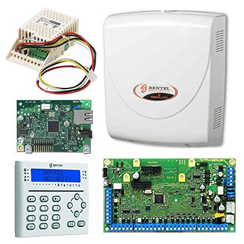  Maxxistore - Bentel Kit ABS18 Absoluta Plus 18 + Box + IP + T-white + Alimentatore 1,5Ah