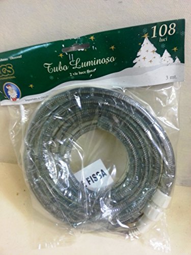 set 2 pezzi, Tubo luminoso 108 luci, x natale, 3 metri