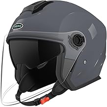 Motorcycle Open Face Helmet Adult 3/4 Half Helmets for Motor-Bike Scooter Biker Men Women DOT Approved