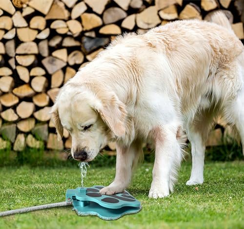Water Fountain Outdoor Garden for Dogs Water Dispenser Sprinkler Pet-Self Waterer Drinking Fountain