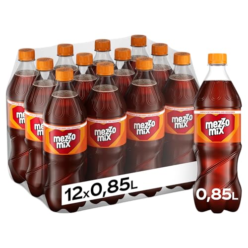 Mezzo Mix - einzigartiges Mischgetränk aus Cola & Orange in praktischen Einweg-Flaschen (12 x 850ml)