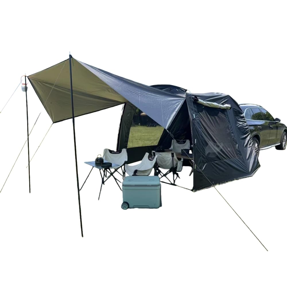 Amazon | Jopsavm カーサイドタープ ワンタッチ 車 タープ テンション