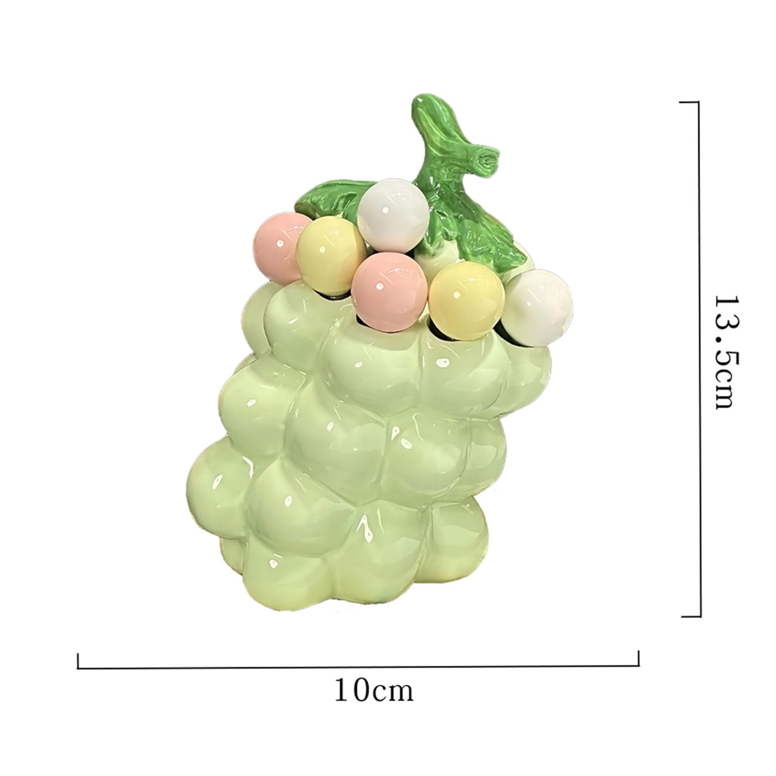 Fourchettes à Fruits fourchettes à Salade en Acier Inoxydable avec Organisateur en céramique en Forme de Raisin, Utilisation répétée de fourchettes à Fruits pour décorer