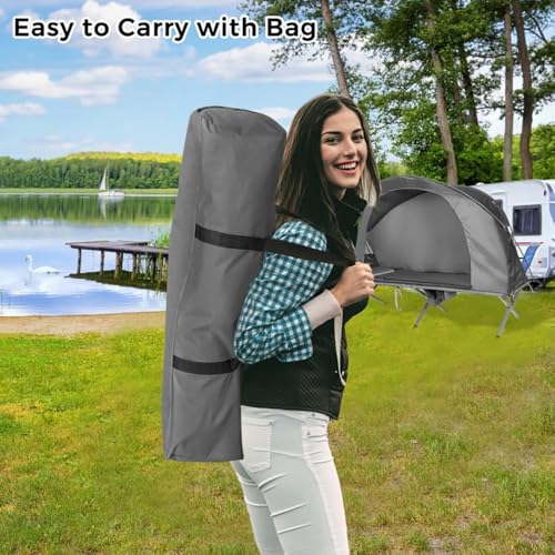 Carpa de camping para 2 personas Gecheer con funda externa miniatura 2