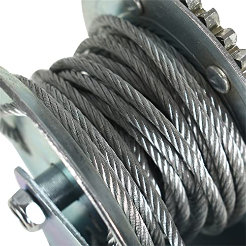 Winche manual para barco 1600lbs con cable de 10m miniatura 4