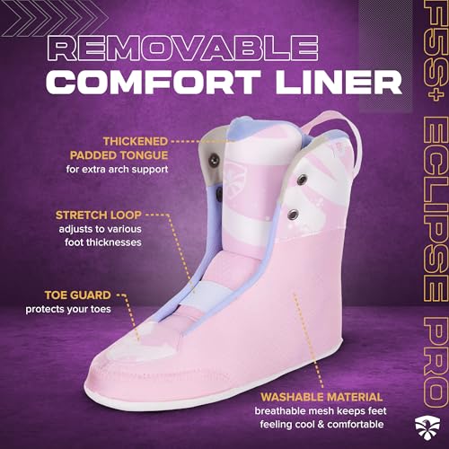 Image of FlyingEagle F5S+ Eclipse Pro Unisex Inline Roller Skates, 11 Size Options | Rockerable Axles, CNC Aluminum Frame, Hard Shell Boot, 80mm 85A Wheels, ABEC-7 Bearings, Neoprene Comfort Liner