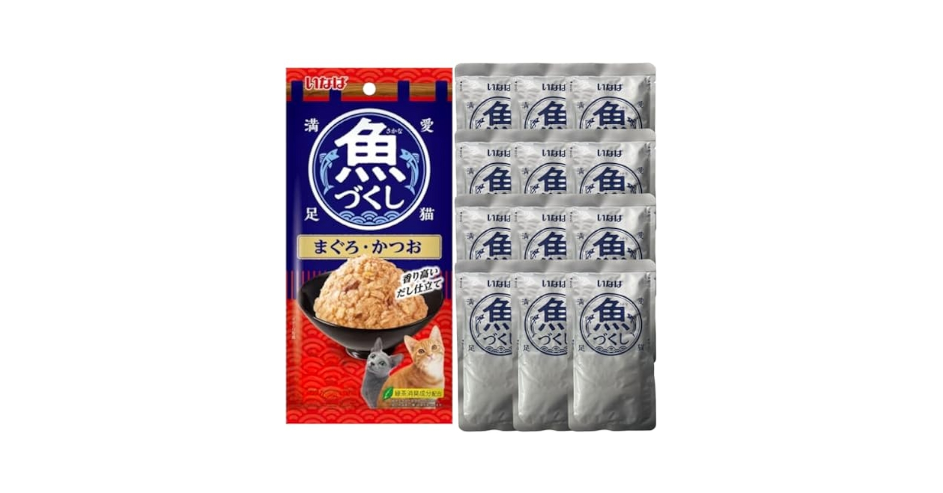 Amazon.co.jp: いなば 猫 魚づくし パウチ 個包装 60g 12袋