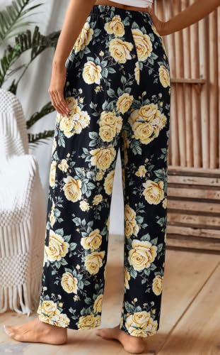 Image of X-Image Women Comfy Casual Pajama Pants with Pockets & Drawstring