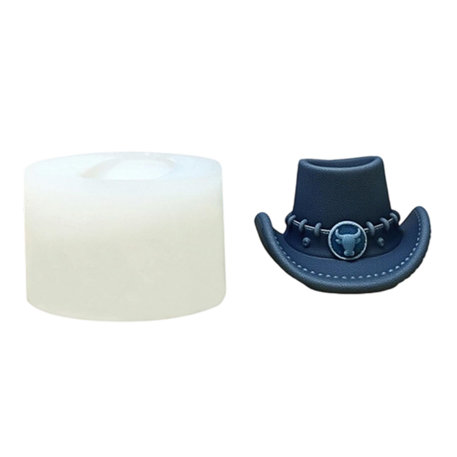 Snorvixre Decorative Jean Hat Silicone for Art Plasters Casting Easy Releases Flexible Designs Multipurpose Jean Hat Mold Crafting