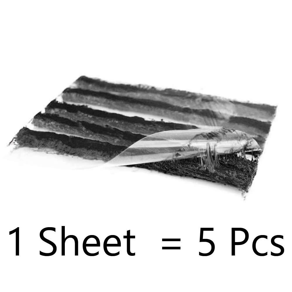 ETOPARS 30 Pezzi Striscia di Riparazione di Pneumatici Tubeless Foratura Stringhe Kit Gomma Cancellare Strumento Recupero Rapido Auto Nero 100mm x 6mm