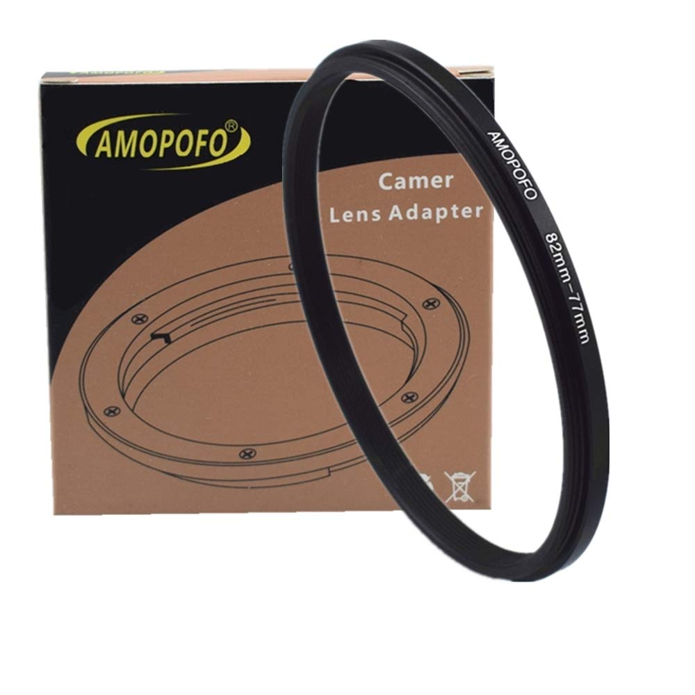 82 to 77mm Camera Filter Ring/82mm to 77mm step down ring Filter Adapter  for UV,ND,CPL,Metal Step down rings,Compatible with for All 77mm UV,ND,CPL