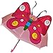 Produktbild alles-meine.de GmbH 3-D Regenschirm Schmetterling pink - Kinderschirm 61 cm lang - Kinder Stockschirm Regenschirm - für Mädchen Schirm Kinderregenschirm Schmetterlinge