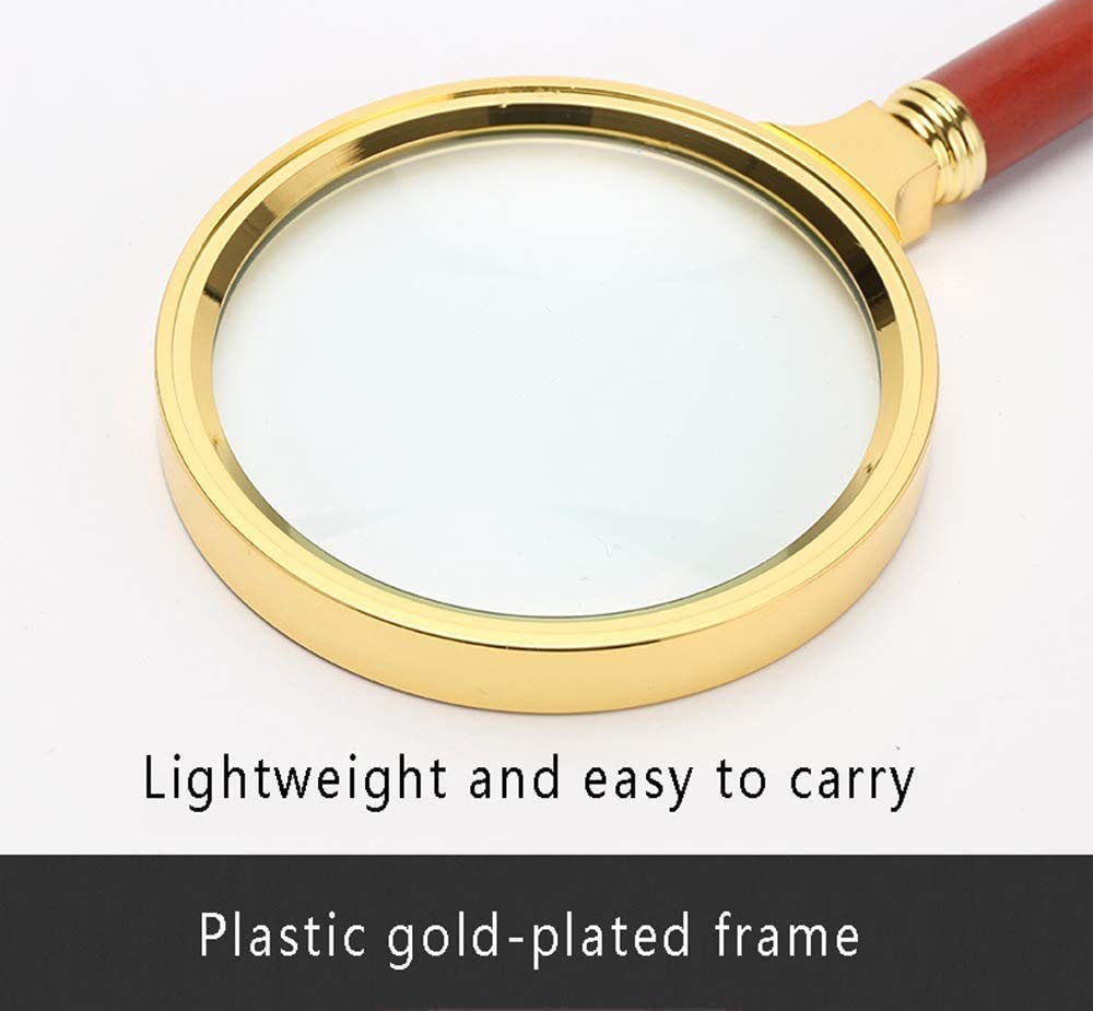 Lente d'Ingrandimento Grande Obiettivo Zoom 5X 10x Nuova Lente d'Ingrandimento Portatile Leggera da 80 mm, Lente per Leggere Hobby Giornali Mappe Monete Artigianato a Maglia