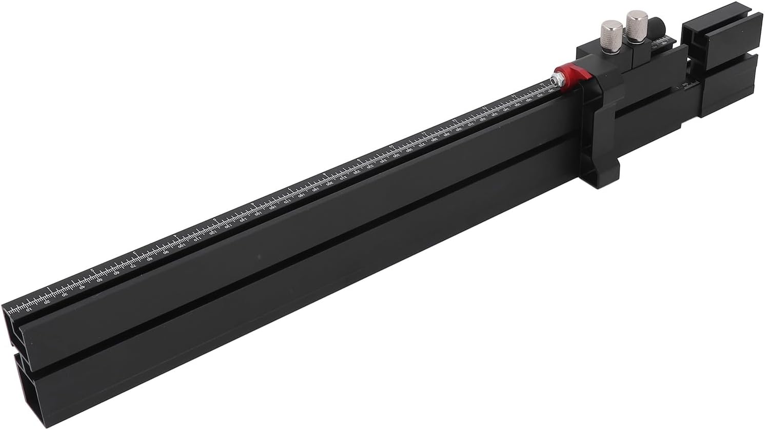 Aluminum Alloy Miter Fence Accurate T Slot Track Metric and Imperial Scales 560-950mm Adjustable Length for Woodworking