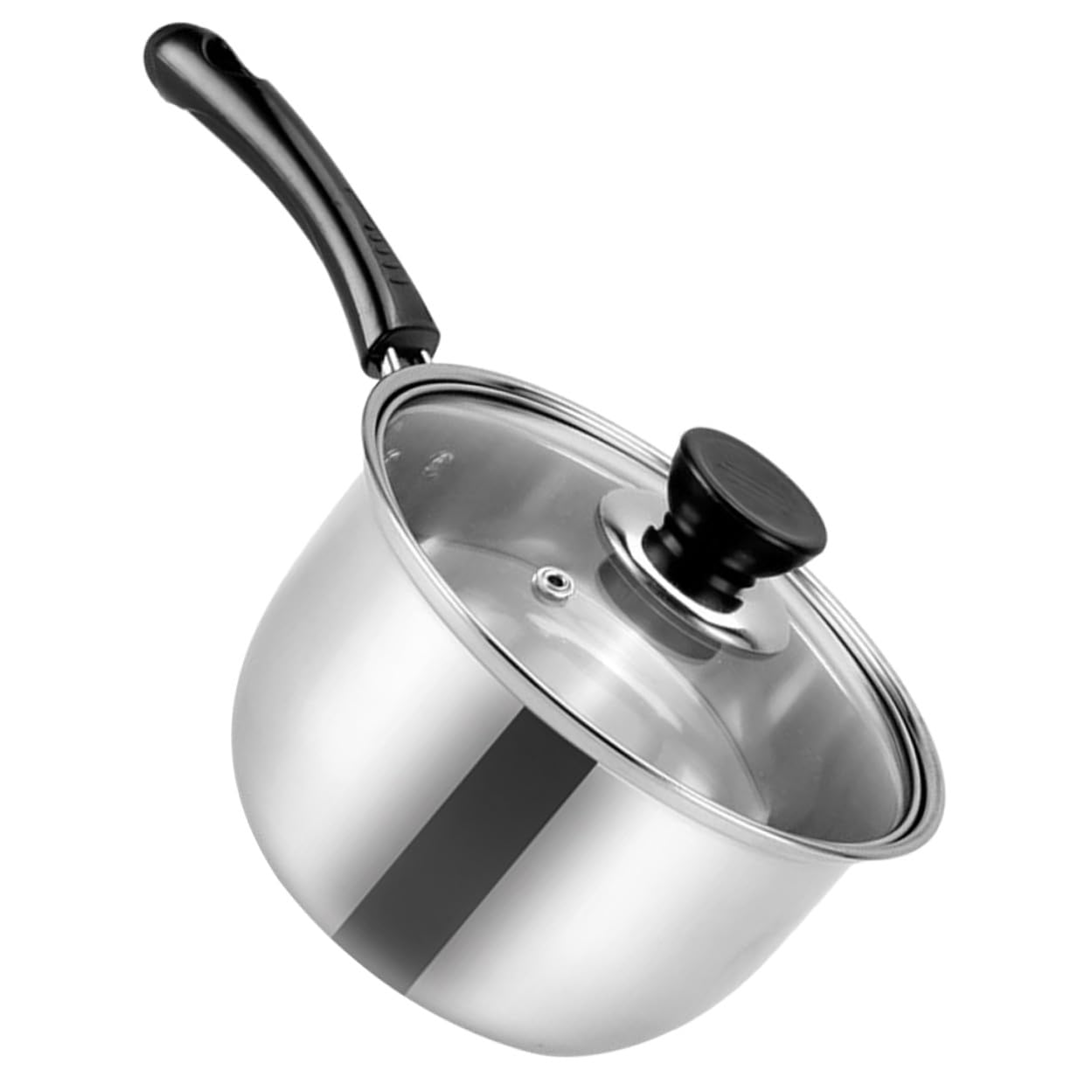 Pot à lait induction en acier inoxydable pour réchauffer les soupes du soir en famille