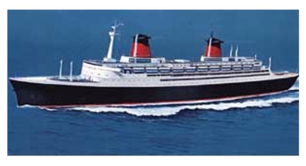 Glencoe Models 1:450 Scale SS France Luxury Ocean Liner Kit