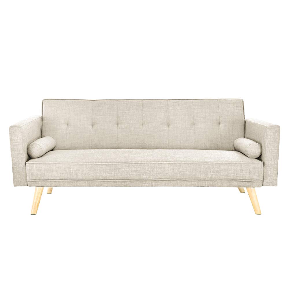 Buy Panana Modern 3 Seater Sofa Bed Line Fabric Sofa Couch Settee Click