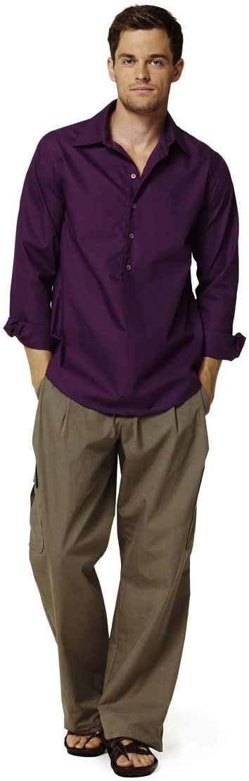 7525 Burda Style Men's Shirt Sewing Pattern Sizes 34-36-38-40-42-44
