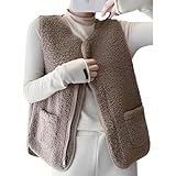 [emptio] [エンプティオ] ポケット付き ルームウェア ジップ ベスト 前開き レディース ボア 部屋着 モコモコ お洒落 可愛い 丸首 短め ポケット体型カバー トップス 前ファスナー 室内 セットアップ モード 防寒 アッタカ 保温 防寒対策 チョッキ 便利 機能性 キレイめ 暖かい 短い フワフワ もこもこ ふわもこ ノースリーブ ノーカラーベスト (S) ベージュ