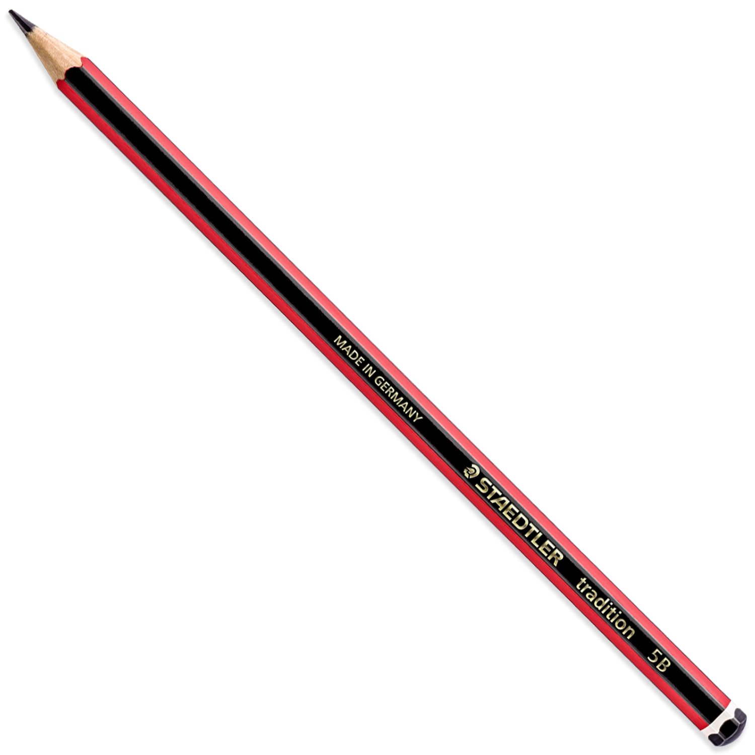 STAEDTLER Tradition Pencil - Drawing Sketching Art - Pack of 10 Pencils - Grade 5B, Black - Image 2