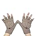Produktbild Butterme Damen-Fingerlose Handschuhe mit Fold-Rückentasche Handwärmer Half Finger Flip Wolle Strickhandschuhe