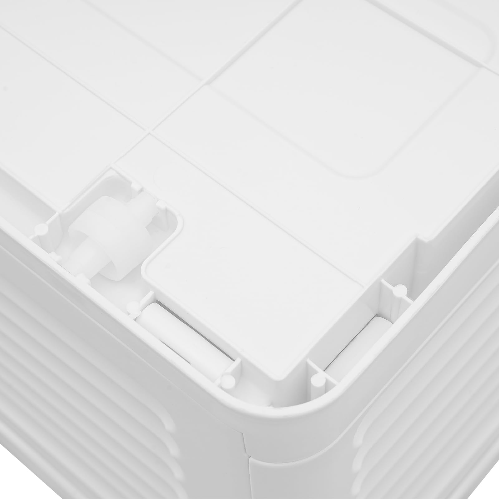 Aufbewahrungsbox mit Deckel 101x51.5x24cm Unterbett-Aufbewahrungsboxen Plastik Boxen Klickverschluss Stapelboxen Aufbewahrungsorganizer für Bettdecken Kleidung (Festes Weiß)