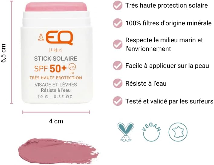 Stick Solaire Framboise SPF 50+ - EQ LOVE - Image 3