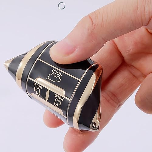 Miniatura 5 de ontto Funda para llavero de 4 botones compatible con Kia Forte Koup NIRO Optima Rio, accesorios para llave remota sin llave, color beige