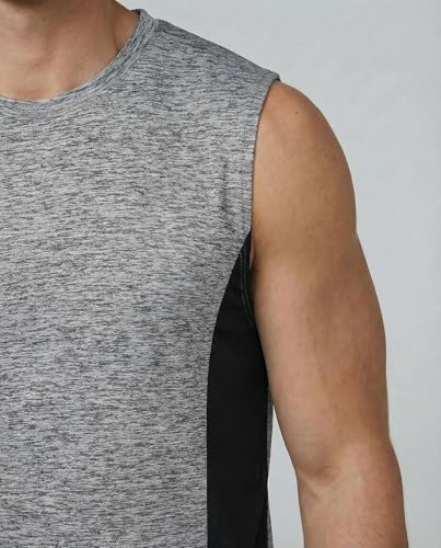 Image of Real Essentials: Men's Dry Fit Tank Tops Sleeveless Workout Shirts Moisture-Wicking Muscle Tank Gym Running (Big & Tall)